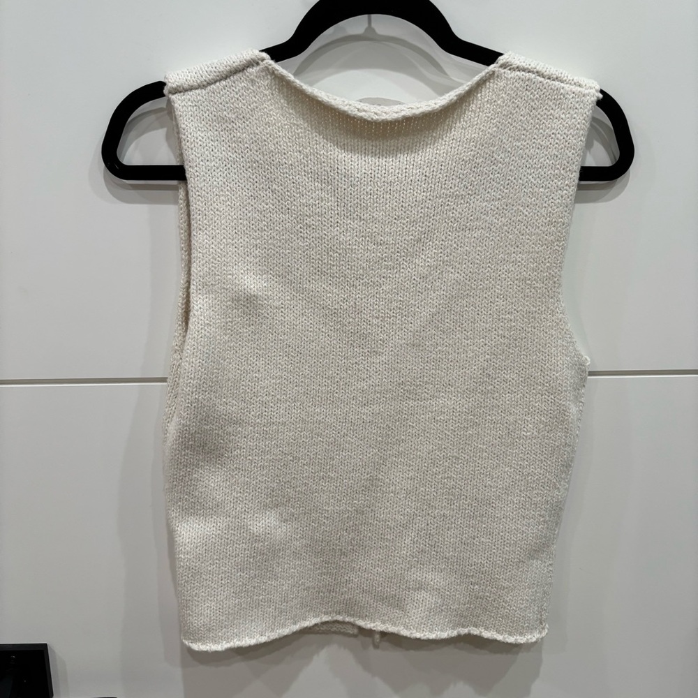 Rumors Rumored Cream Knit Vest - Picture 6 of 7